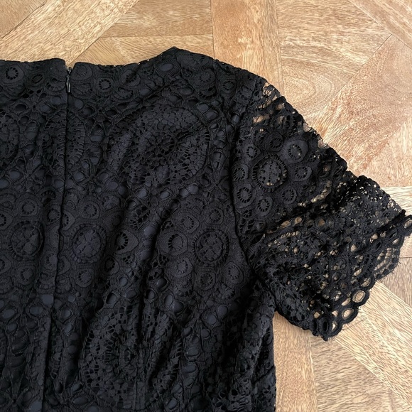 Laundry By Shelli Segal Black Lace Cocktail Sheath Dress - Picture 4 of 7